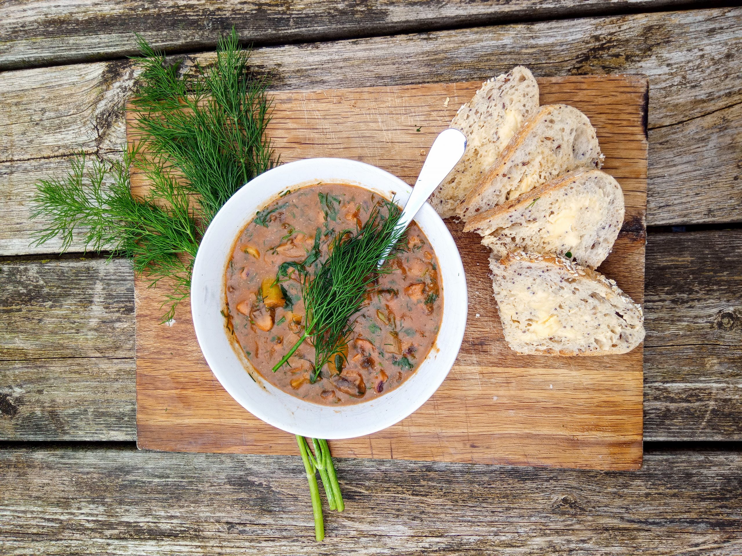 Hungarian Bean and Mushroom Soup